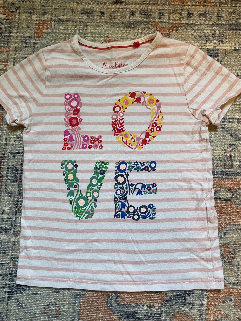 Mini Boden “LOVE” Tee (size 7-8Y)